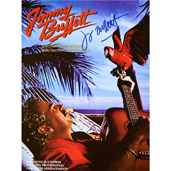 Jimmy Buffett signed music book