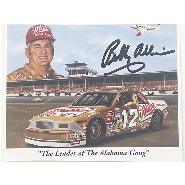 Racecar driver Bobby Allison autograph card