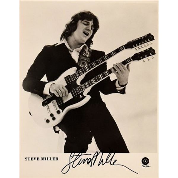 Steve Miller signed promo photo