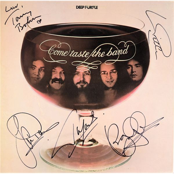 Deep Purple Come Taste The Band signed album
