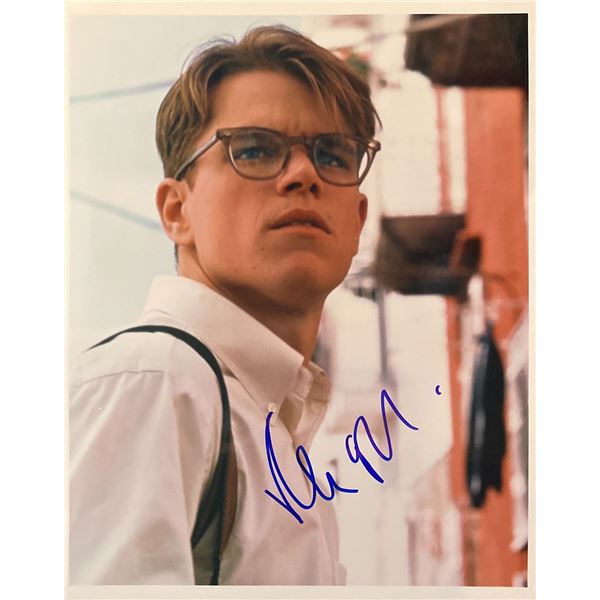 Matt Damon Signed Photo