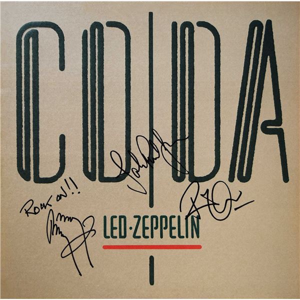 Led Zeppelin signed Coda album
