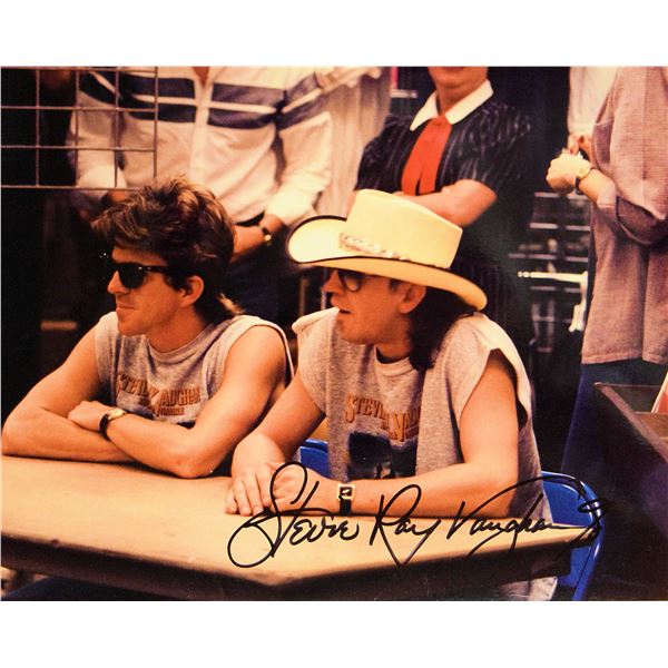 Stevie Ray Vaughan signed promo photo