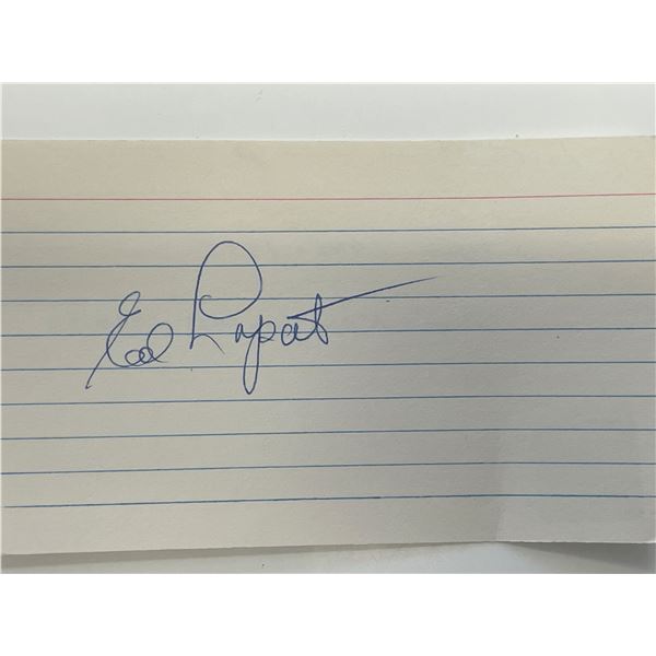 Ed Lopat autograph note