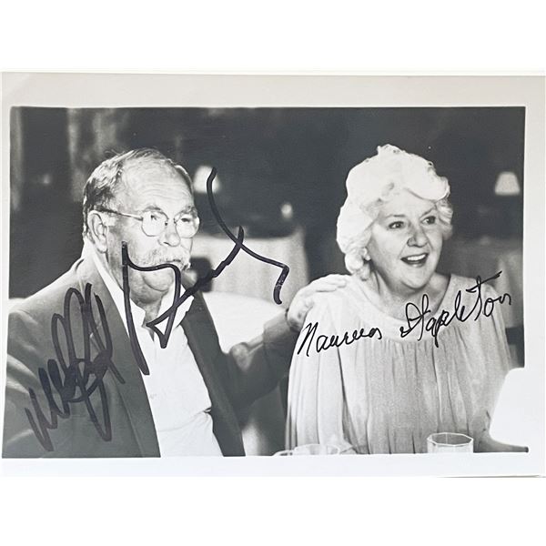 Cocoon stars Wilford Brimley and Maureen Stapleton signed photo