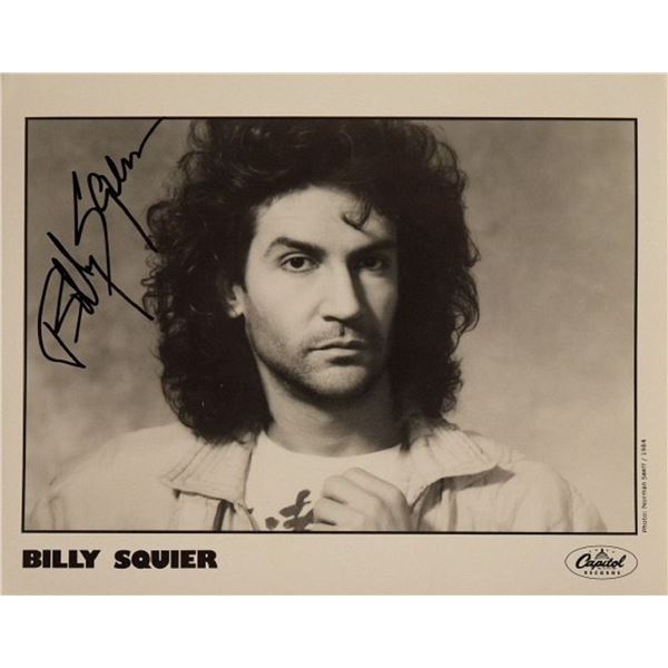 Billy Squier signed promo photo