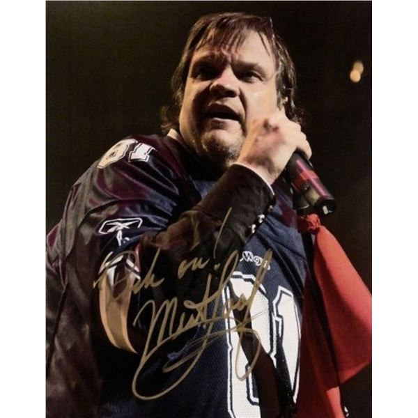 Meat Loaf signed promo photo