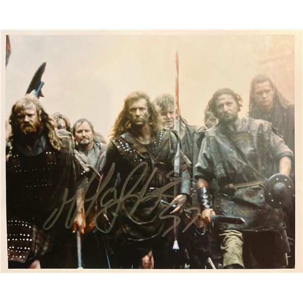 Braveheart Mel Gibson Signed Movie Photo