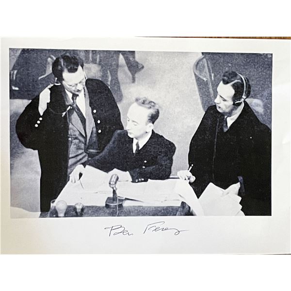 WW2 Ben Ferencz signed photo
