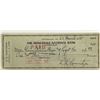 Image 1 : Former United States Chairman of the Joint Chiefs of Staff Lyman Lemnitzer signed check