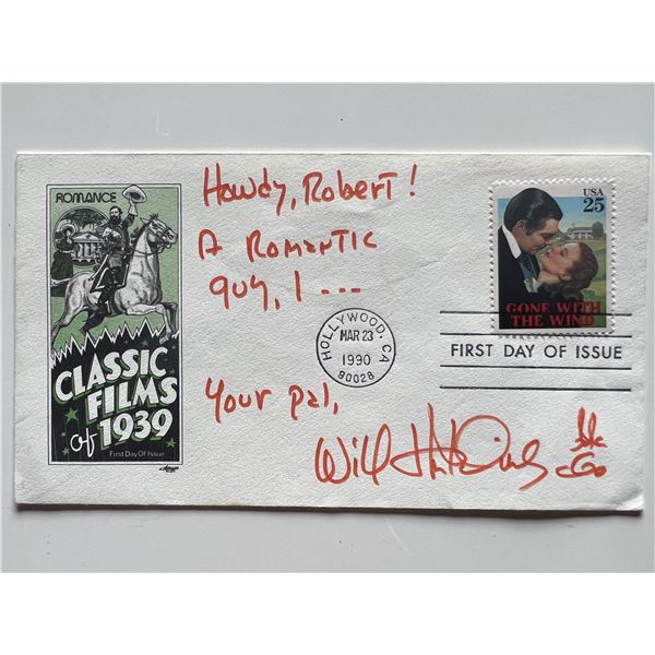 Will Hutchins signed first day cover