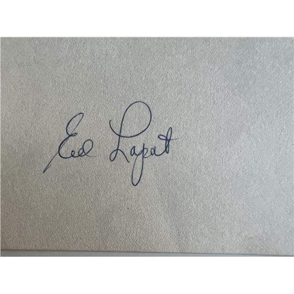 Ed Lopat original signature