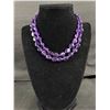 Image 1 : Very Old Genuine Amethyst Beads Necklace Needs Restringing