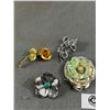 Image 2 : Vintage C. 1950 Flower Brooch