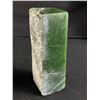 Image 2 : Block of Jade - 4" x 1.5" x 1.5" and Tray w/Various Tumbled/Polished Stones