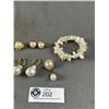 Image 3 : 3 Rows Natural Pearls Bracelet + Pairs of Earrings and Pendants