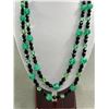 Image 2 : Antique Art Deco Flapper Glass Bead Necklace