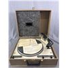 Image 2 : Vintage Portable Record Player Plays 16 -78 Record Speed
