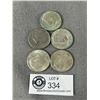 Image 2 : 5 Vintage JFK Half Dollar USA Coins