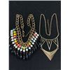 Image 1 : 2 16" Long Gold-Tone Fashion Necklaces