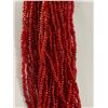 Image 2 : Beautiful 19" Multi-Strand Red Beaded Necklace