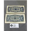 Image 2 : 2 WWII Japanese Invasion Banknotes