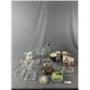 Image 1 : Collectible Glass & Serving ware Lot - Trinket Dishes, Coffee Mugs, Condiment Dish & More