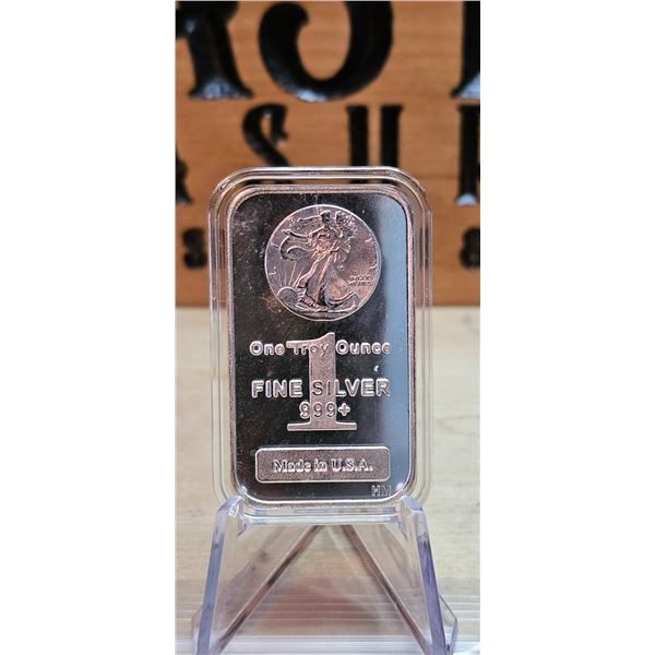Lot 1-1) 1 oz Walking Liberty Silver Bar