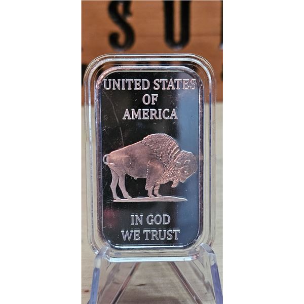 Lot 7-1) 1 oz Buffalo USA Silver Bar