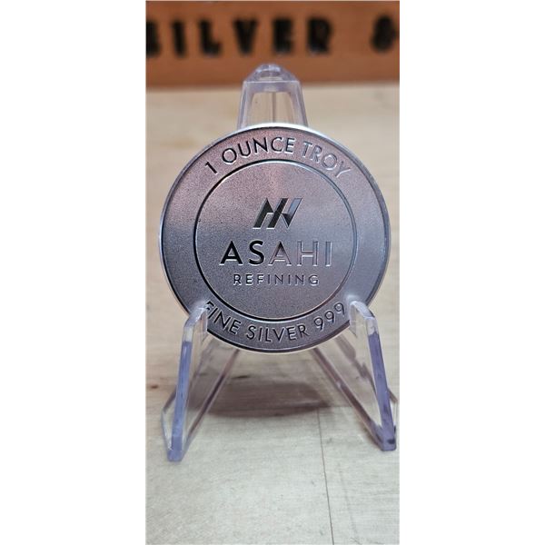 Lot 11-1) 1 oz Asahi Silver Round