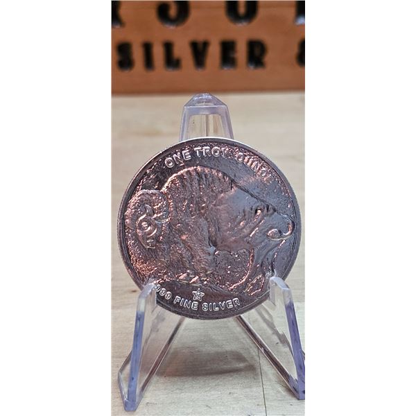 Lot 19-1) 1 oz Buffalo Indian Head Silver