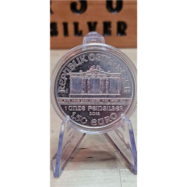 Lot 22-1) 1 oz Silver Philharmonic Austria 2021
