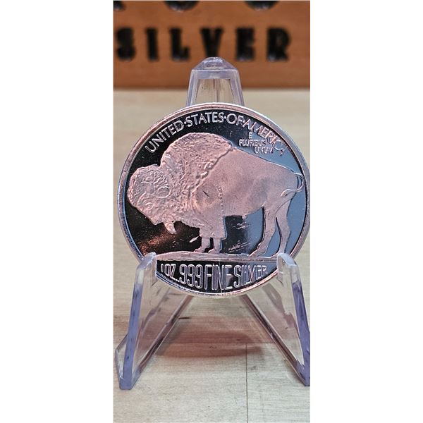 Lot 34-1) 1 oz Buffalo USA Silver Round