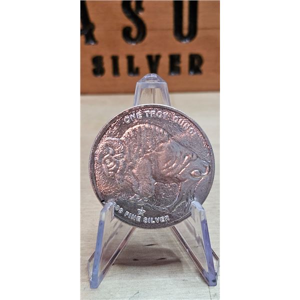 Lot 40-1) 1 oz Buffalo Indian Head Silver