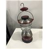 Image 1 : GE CAMPING FLORESCENT RED BLACK ALUMINIUM LANTERN WITH HOOK BATTERY  TESTED