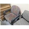 Image 8 : Qty 5 Upholstered Office Chairs, Misc Styles & Sizes & Rolling Stool