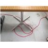 Image 2 : Square Table w/ Wood Veneer & Metal Pedestal Base 30" x 30"