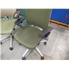 Image 2 : Qty 2 Upholstered Rolling Office Chairs, Misc Sizes