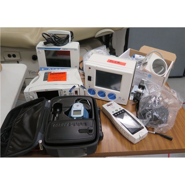 Misc Medical Equipment:  Watch-Pat200 Sleep Analyzer, Masimo Radical-7 Oximeter, Capno Stream 20P, e
