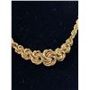 Image 2 : 14k Yellow Gold  8.1 Grams Rosetta Love Knot Necklace Marked & Tested