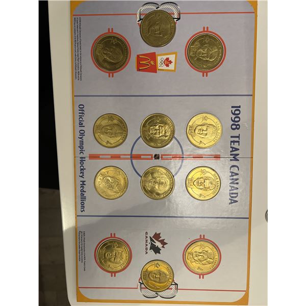 Hockey 1998 Team Canada official Olympic Hockey Medallions