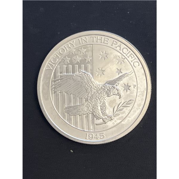 FIne Silver  .999 1/2 oz Victory in the Pacific 1945  50c