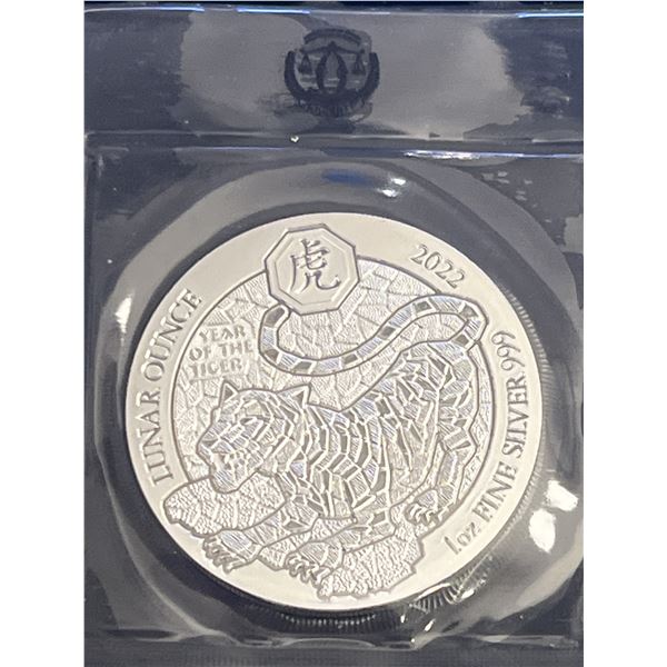 LUNAR OUNCE 1 OZ FINE SILVER 999 2022