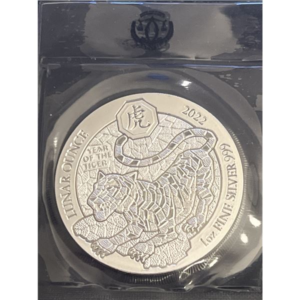 LUNAR OUNCE 1 OZ FINE SILVER 999 2022
