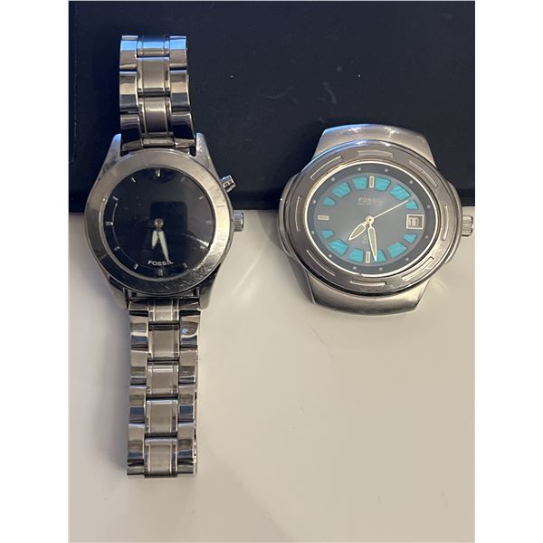 Two Fossil watches Vintage