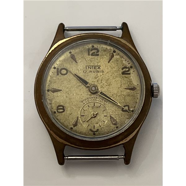 Intex German Watch Stosggesichert antimagnetic Vintage Rare