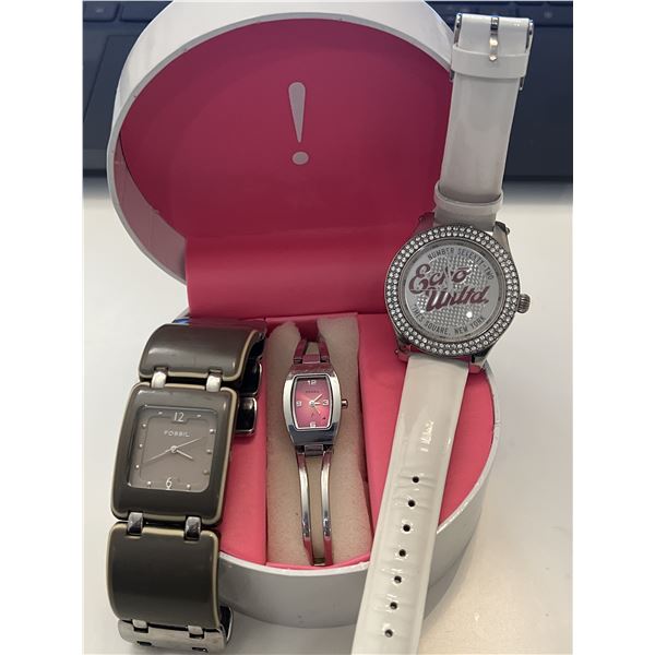 Two Fossil and Marc Ecko watches