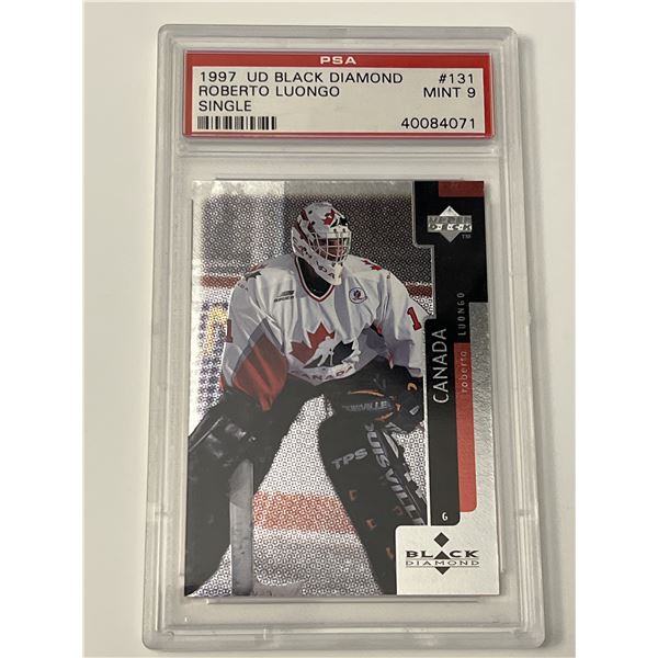 Roberto Luongo 1997 UD Black Diamond #131 PSA Mint 9