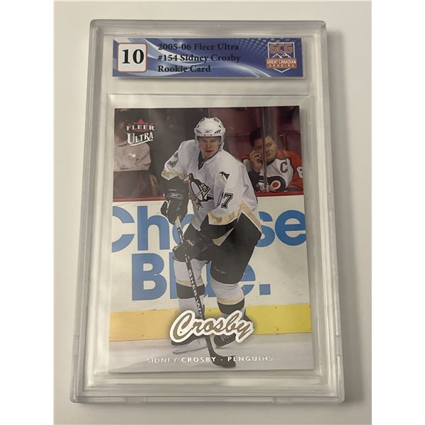 Sidney Crosby #154 Rookie Card 2005-06 Fleer Ultra GCG 10