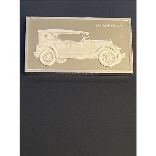 Franklin Mint 1000 Grains .925 Sterling Silver Ingot 1924 Chrysler